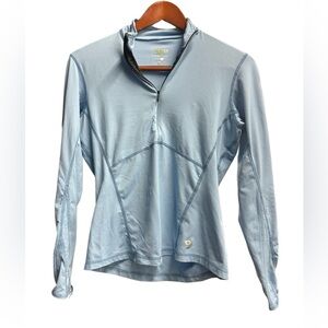 MOUNTAIN HARDWEAR Light Blue Long Sleeve Athletic Top